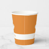 Oranje Cute Fox Baby shower Cups Papieren Bekers (Rechts)