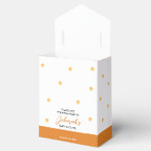 Oranje Cute Fox Baby shower Favor Box Bedankdoosjes (Geopend)