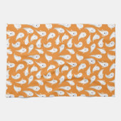 Oranje-Cute Ghosts Halloween Kitchen Towel Theedoek (Horizontaal)