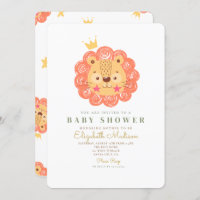 Oranje Cute Lion King Baby shower