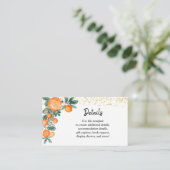 Oranje Cutie Citrus Details Behuizing Kaarten (Staand voorkant)