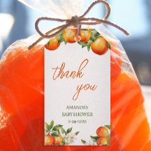 Oranje cutie dank u douche