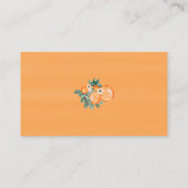 Oranje Cutie Gender Neutral Shower Boeken voor Bab Informatiekaartje (Achterkant)