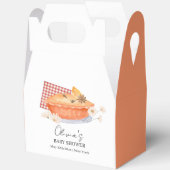 Oranje Cutie Pie Flower Herfst Baby shower Bedankdoosjes (Open)