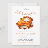 Oranje Cutie Pie Pompoen Herfst Baby shower (Voorkant)