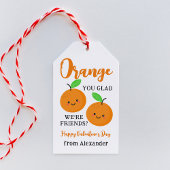 Oranje Cuties Classroom Valentijnsdag Cadeaulabel
