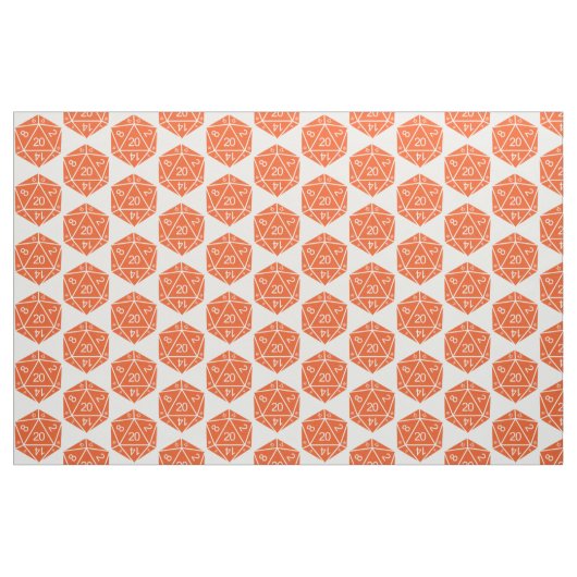 Oranje D20-doestverbinding Stof (Yard (91,4 cm))