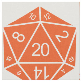 Oranje D20-doestverbinding Stof