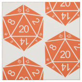 Oranje D20-doestverbinding Stof (Swatch)