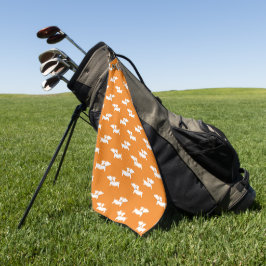 Oranje Dachshund Lover Golf Gift Golfhanddoek