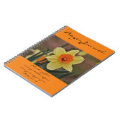 Oranje Daffodil Prayer Journal 1:4 Notitieboek (Linkerzijde)