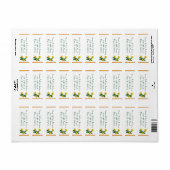 Oranje Daffodil Return Address Label (Full Sheet)