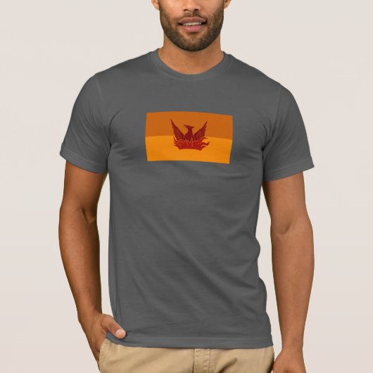 Oranje dag San Francisco Fog & Gold Flag T-shirt (Voorkant)