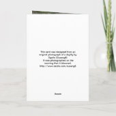 Oranje dagfoto Happy Birthday Kaart (Achterkant)