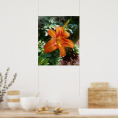 Oranje dagleliefoto-afdruk poster (Keuken)