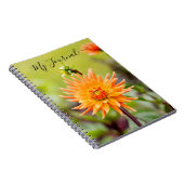 Oranje Dahlia Journal Notitieboek (Rechterzijde)
