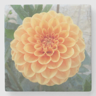 Oranje Dahlia Marble Stone Onderzetter