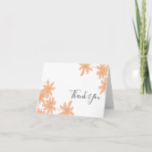 Oranje Daisies op White Bedankt (Voorkant)