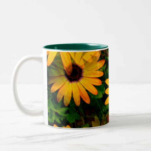 Oranje Daisy als grote Mok (Links)