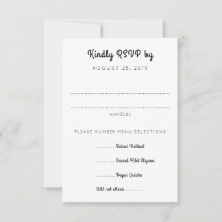 Oranje Daisy Art RSVP met Entrées Enclosure Kaartje