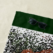 Oranje Daisy Balls Beach Towel Strandlaken (In situ)