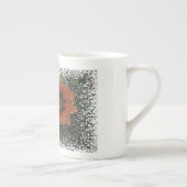 Oranje Daisy Balls Bone China Mok (Rechts)