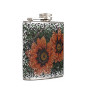 Oranje Daisy Balls Hip Flask Heupfles (Rechts)