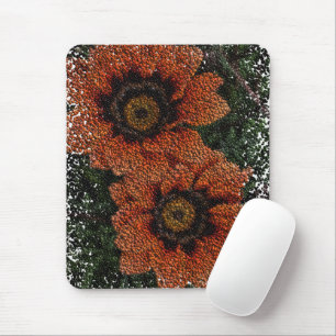 Oranje Daisy Balls Muismat
