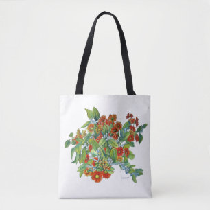 Oranje Daisy-Canvas tas