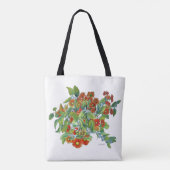 Oranje Daisy-Canvas tas (Achterkant)