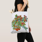 Oranje Daisy-Canvas tas (Dichtbij)