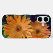 Oranje Daisy Case-Mate iPhone Case (Achterkant (horizontaal))