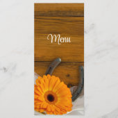 Oranje Daisy en het Menu van de Landelijke Weddens (Voorkant)