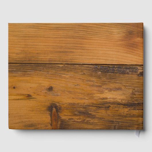 Oranje Daisy en Hoefijzer Western huwelijk Gastenboek (Achterkant)