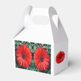 Oranje Daisy Favor Box Bedankdoosjes