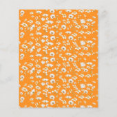 Oranje Daisy Floral Design for Dog Groomers Flyer (Achterkant)