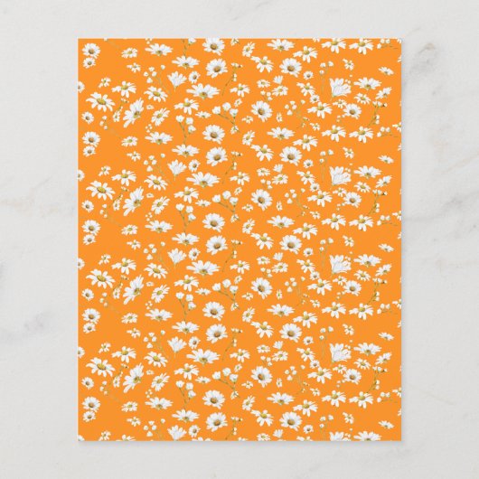 Oranje Daisy Floral Design for Dog Groomers Flyer (Achterkant)