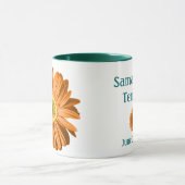Oranje Daisy Flower Mok (Midden)