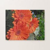 Oranje Daisy Flower Photo Puzzle Legpuzzel (Horizontaal)