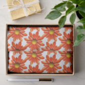 Oranje Daisy Flower - Spring Summer Shower Wedding Tissuepapier (Geschenk)