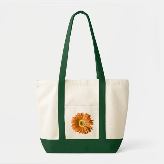 Oranje Daisy Flower Tote Bag (Voorkant)