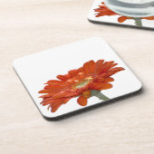Oranje Daisy Gerbera Flower Drankjes Onderzetter (Linkerzijde)