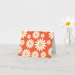 Oranje Daisy Kaart