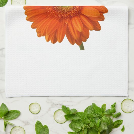 Oranje Daisy Kitchen Towel Theedoek (Gevouwen)
