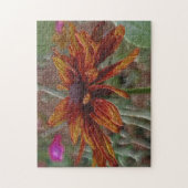 Oranje Daisy Pencil Flower Art Legpuzzel (Verticaal)