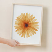 Oranje Daisy Sweet Flower kinderkamer Decor Poster