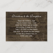 Oranje Daisy Wedding Reception Direction Card Informatiekaartje (Achterkant)