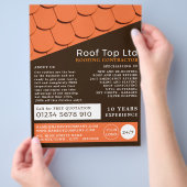 Oranje dakbedekking, Tegels voor dakbedekking, dak Flyer (Hand)