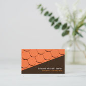 Oranje dakbedekking, Tegels voor dakbedekking, dak Visitekaartje (Staand voorkant)
