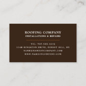 Oranje dakbedekking, Tegels voor dakbedekking, dak Visitekaartje (Achterkant)